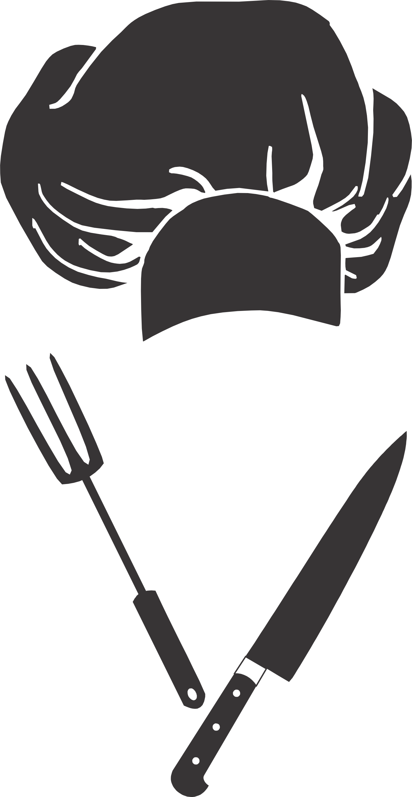 Chef Hat with Knife and Fork